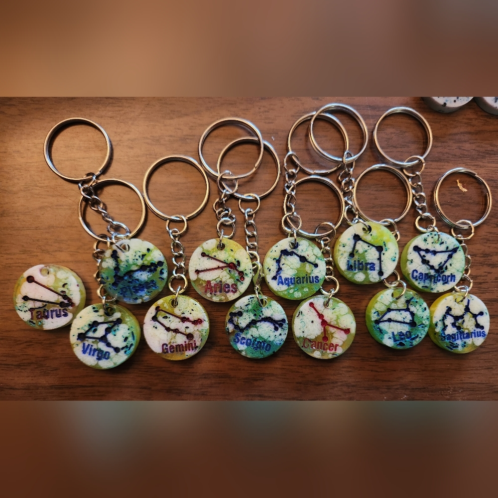 Handmade Zodiac keychains